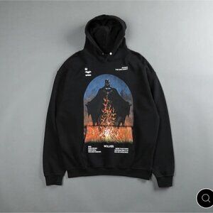 DARC Sport Men's Rise Again Pierce Hoodie Black NWT Wolves Gym